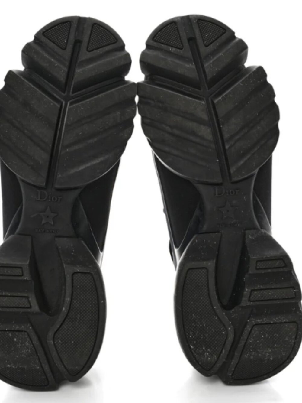 Christian Dior Neoprene Rubber Womens D-Connect Sneakers 36 Black - Picture 5 of 9